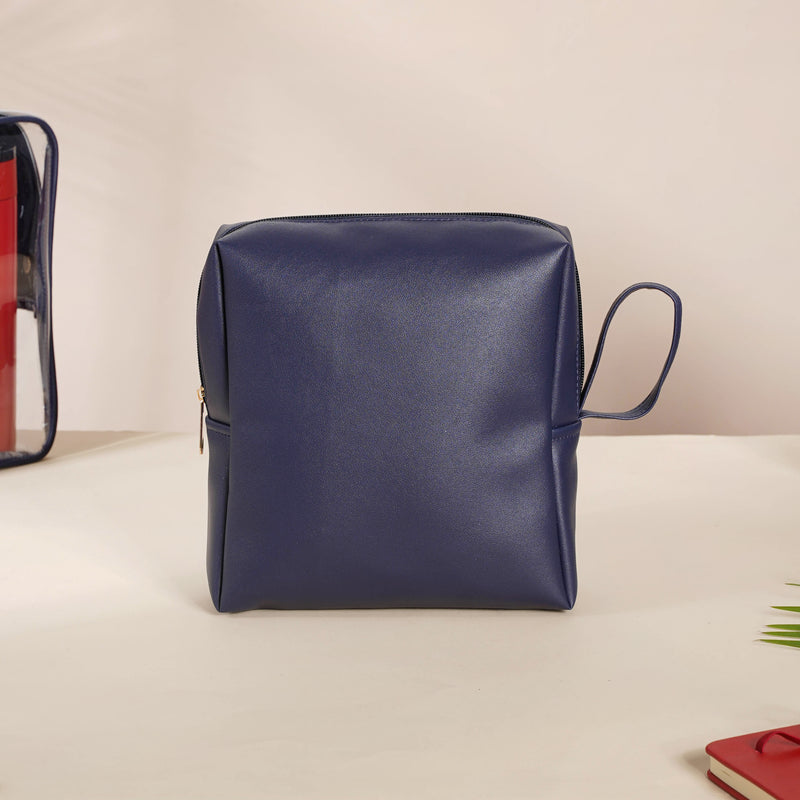 Navy Blue Travel Kit Set of 4