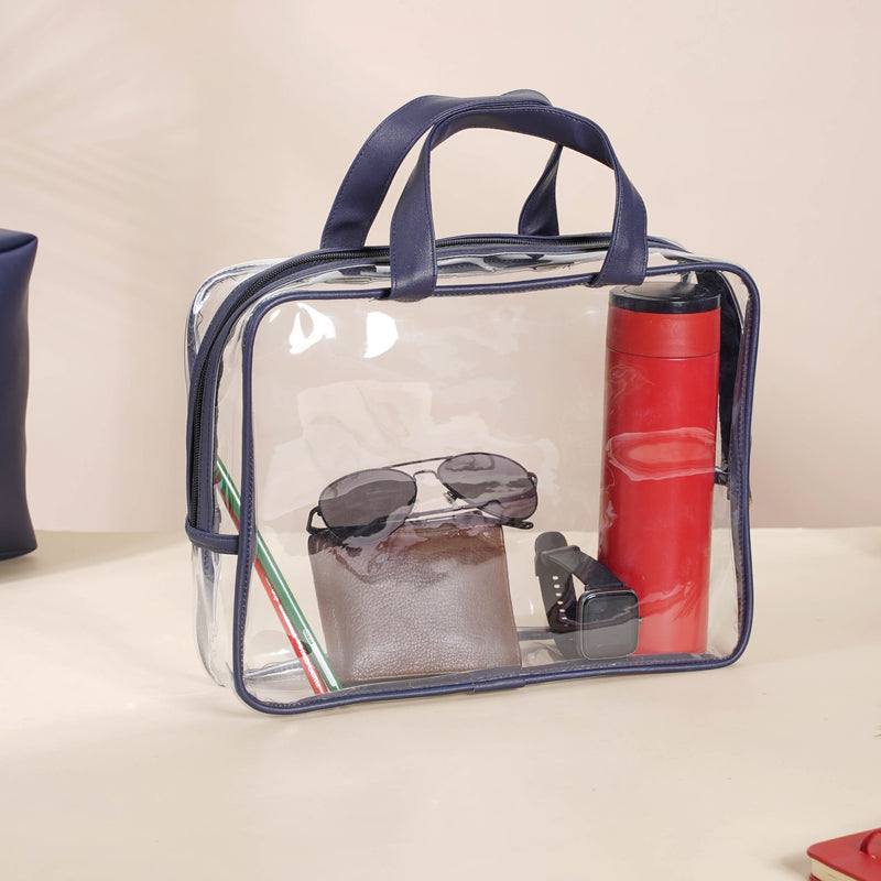 Navy Blue Travel Kit Set of 4