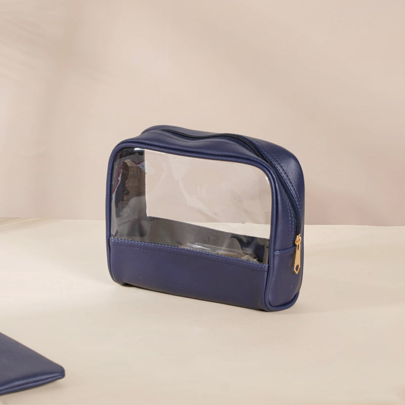 Navy Blue Travel Kit Set of 4
