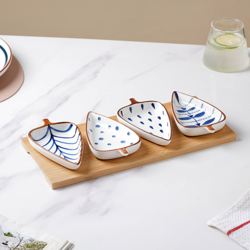 Leaf Platter - Ceramic platter, serving platter, fruit platter | Plates for dining table & home decor