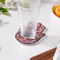 Traditional Red Healing Hamsa Hand Coaster