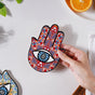 Traditional Red Healing Hamsa Hand Coaster