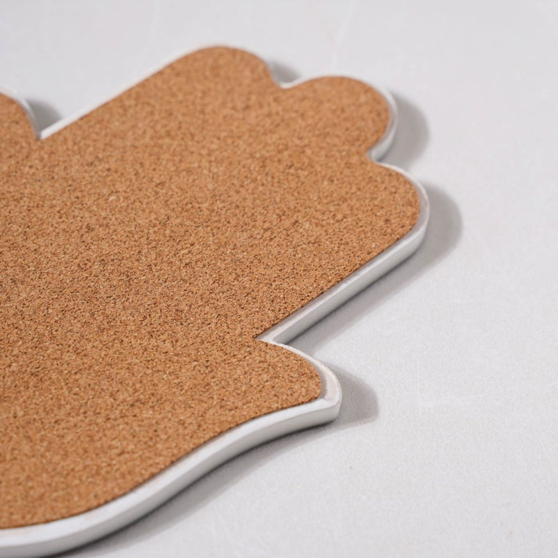 Red Healing Hamsa Hand Coaster