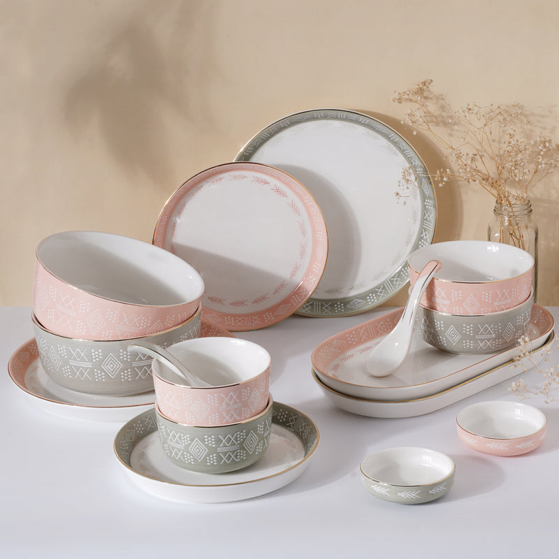 Azo Dinner Plate - Serving plate, snack plate, ceramic dinner plates| Plates for dining table & home decor