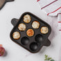 Empress Cast Iron Ultra Smooth Square Paniyaram Pan 9 Pit - Cast Iron Cookware