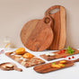 Acacia Farmhouse Platter With Handle 6 inch - Cheese board, serving platter, wooden platter | Plates for dining & home decor