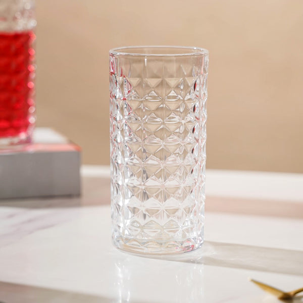 Starcut Textured Large Drinkware Glass Set of 6 250 ml