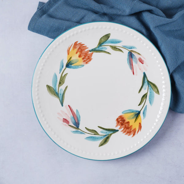 White Flower Plate