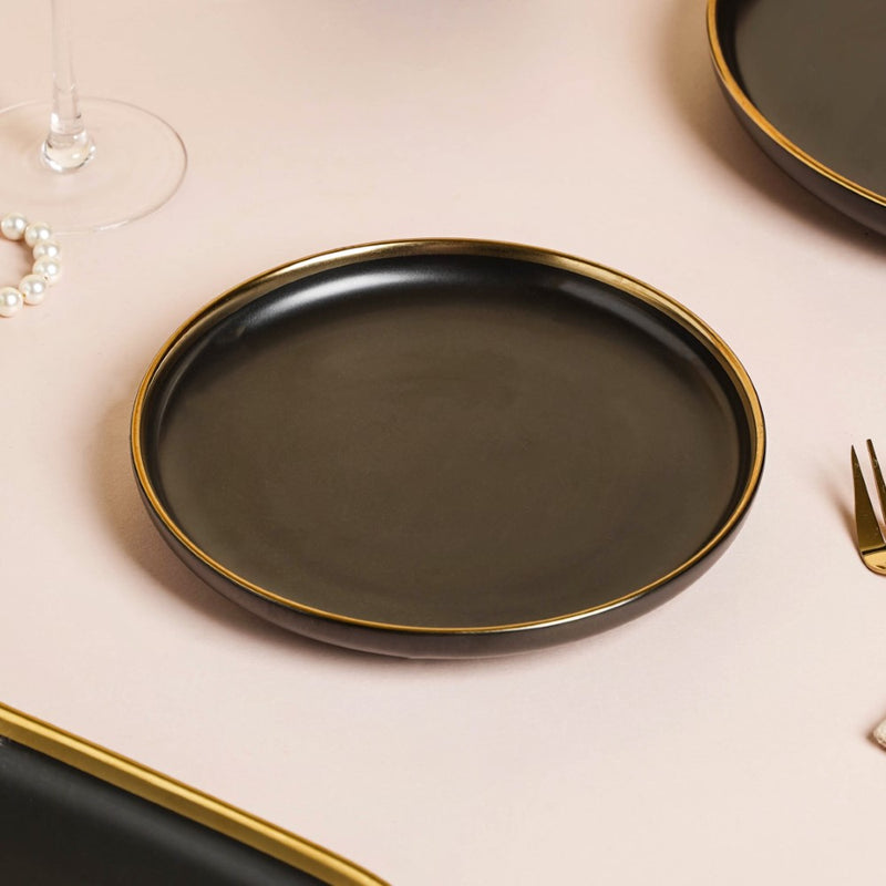 VERA Black 27 Piece Dinner Set For 6