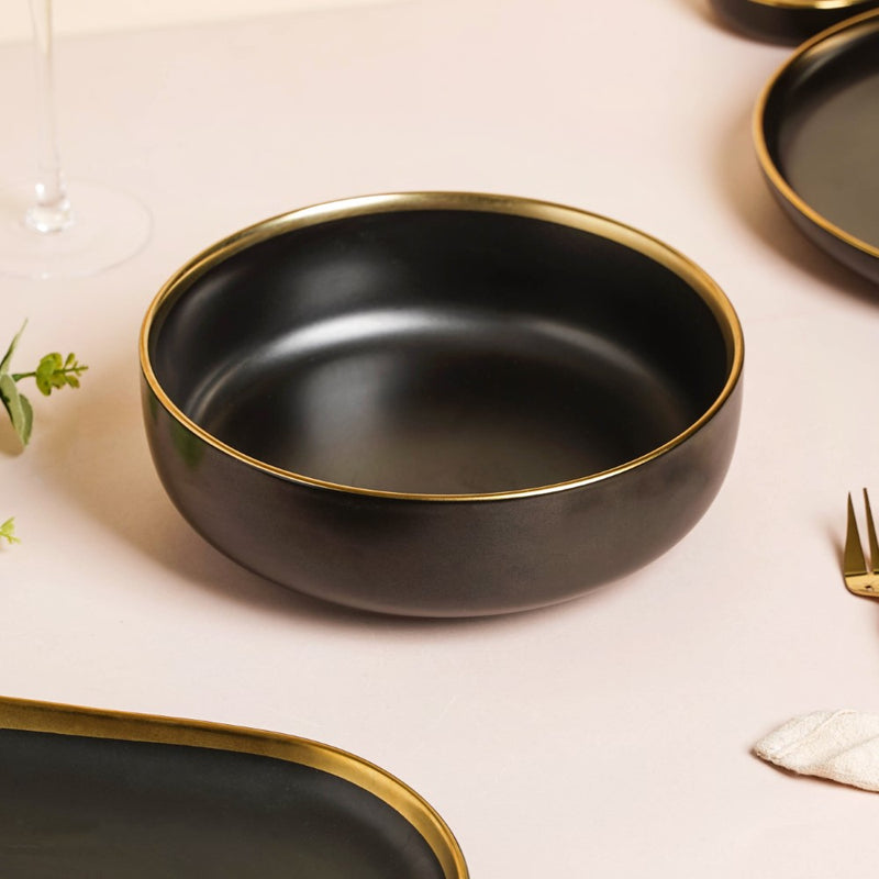 VERA Black 27 Piece Dinner Set For 6
