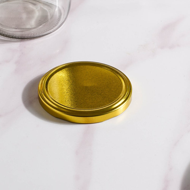 Glass Mason Jar With Gold Lid Set Of 4 950ml - Jar