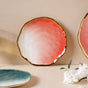 Pink Ombre 21 Piece Dinner Set For 6