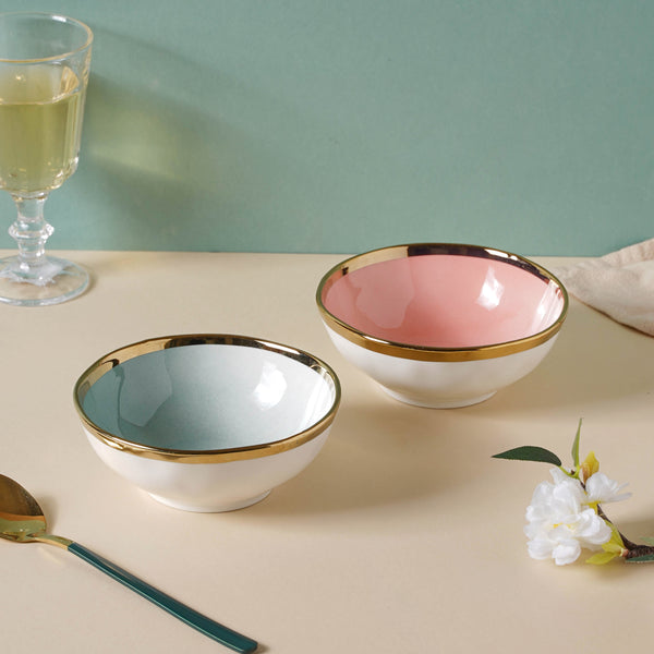 Pink and Green Ombre 22 Piece Dinner Set For 6