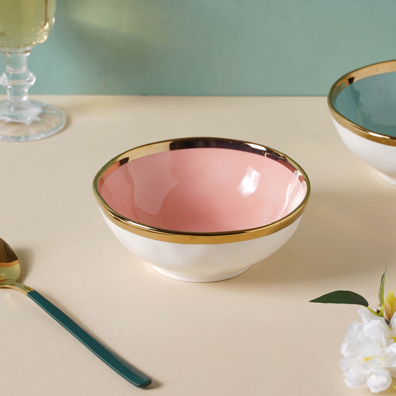 Pink Ombre 21 Piece Dinner Set For 6