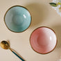 Pink and Green Ombre 22 Piece Dinner Set For 6