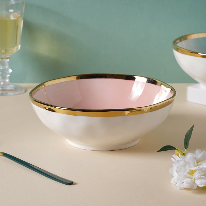Pink Ombre 21 Piece Dinner Set For 6