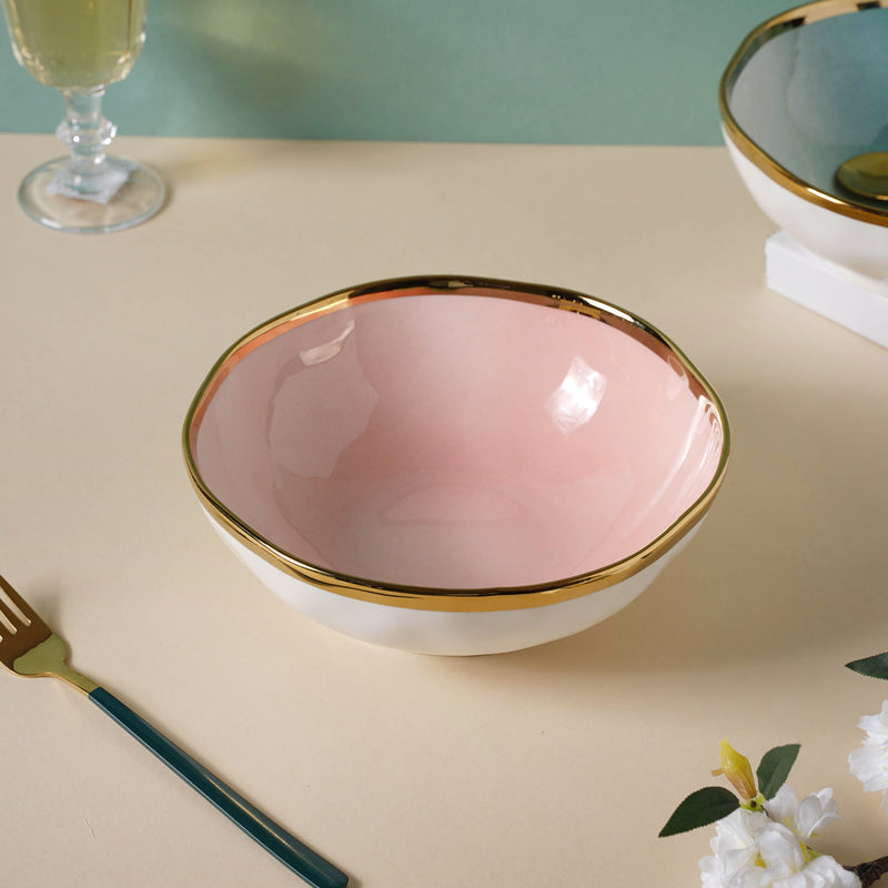 Pink Ombre 21 Piece Dinner Set For 6