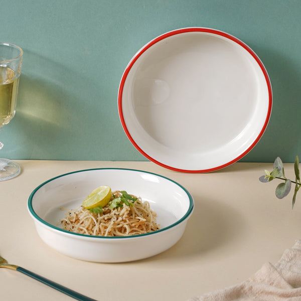 Toujours Deep Dish - Serving plate, pasta plate, lunch plate, deep plate | Plates for dining table & home decor