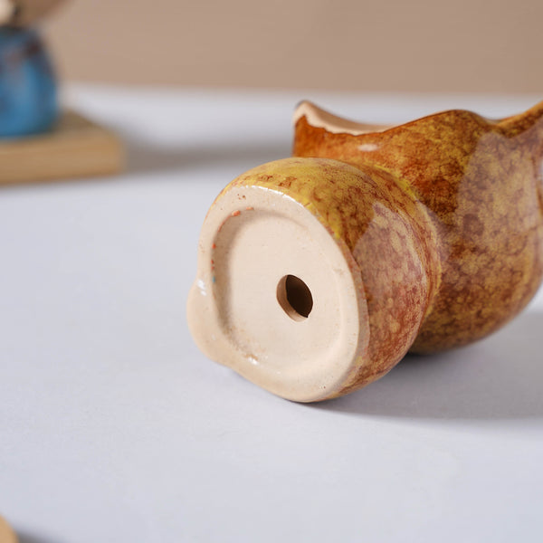 Foxy Ceramic Planter Brown