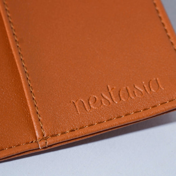 Honey Bee Two Fold Passport Cover Brown