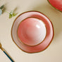 Pink Ombre 21 Piece Dinner Set For 6