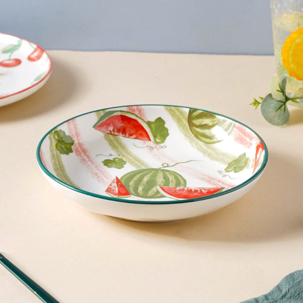 Watermelon Fruit Salad Plate 7.5 inch
