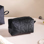 Sleek Black Vanity Pouch Set Of 3