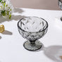 Luxe Glass Dessert Bowl Grey Set Of 6 300 ml