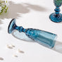 Stemmed Glass Blue Set Of 6 150 ml