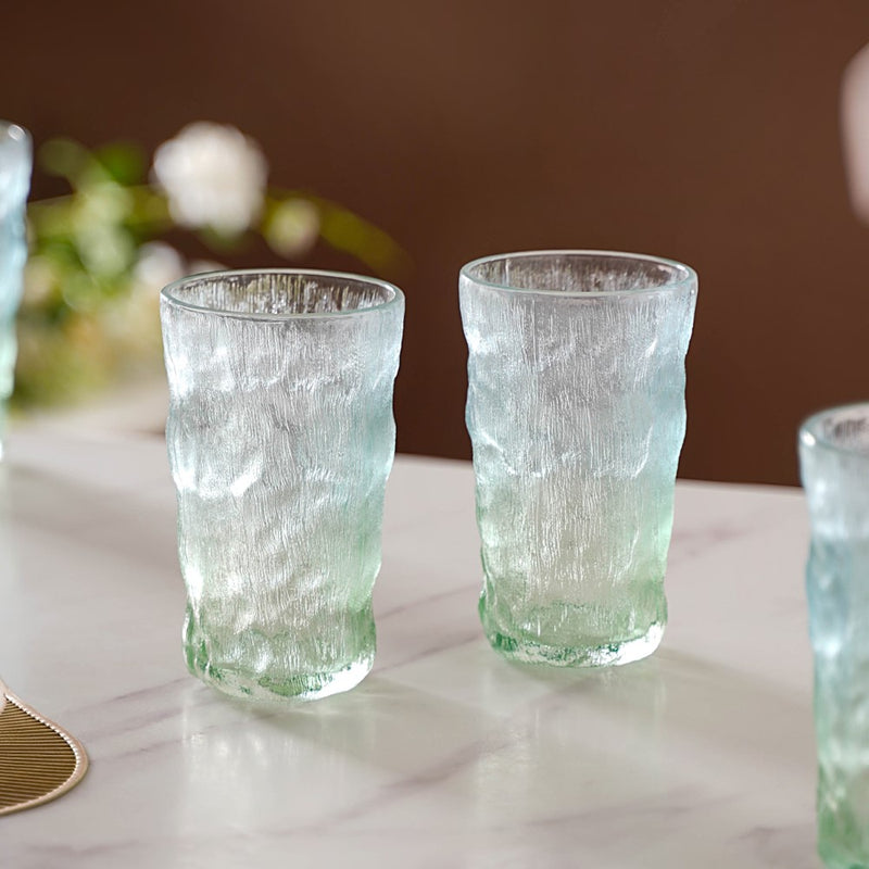 Tall Ombre Glacier Glass Set Of 6 350 ml