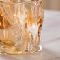 Crystal Water Glass Amber Set of 6