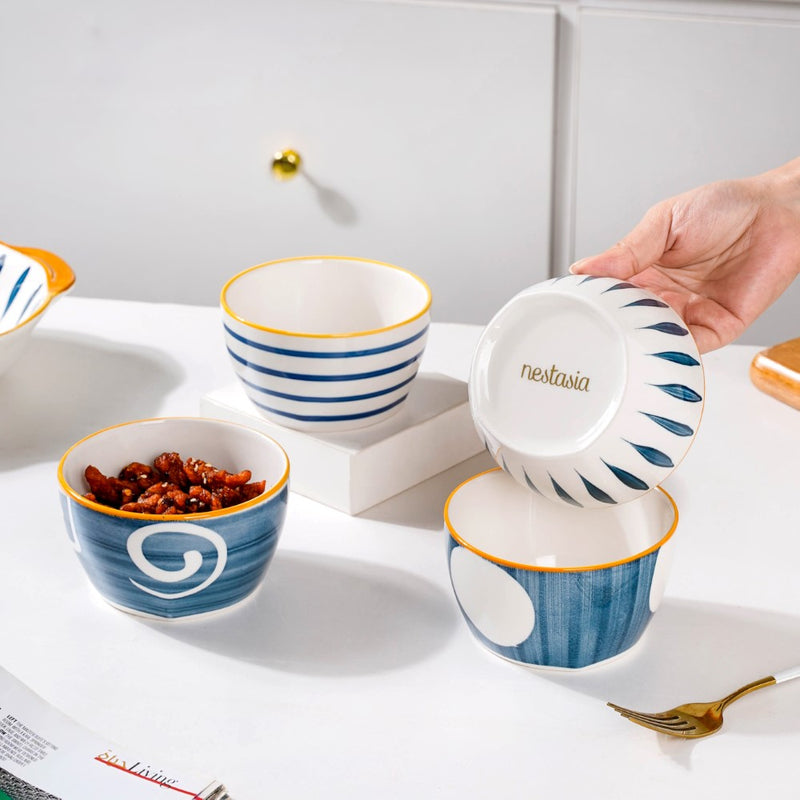 Side Bowls Set of 4 Nitori - Bowl,ceramic bowl, snack bowls, curry bowl, popcorn bowls | Bowls for dining table & home decor