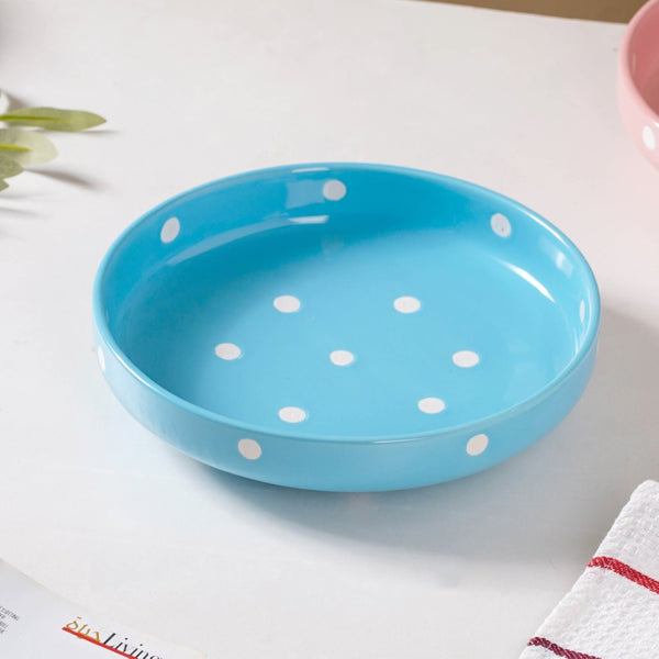 Polka Dots Round Deep Plate