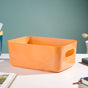 Multipurpose Storage Basket Orange Set Of 2 11 Inch - Basket | Organizer | Kitchen basket | Storage basket