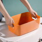 Multipurpose Storage Basket Orange Set Of 2 11 Inch - Basket | Organizer | Kitchen basket | Storage basket
