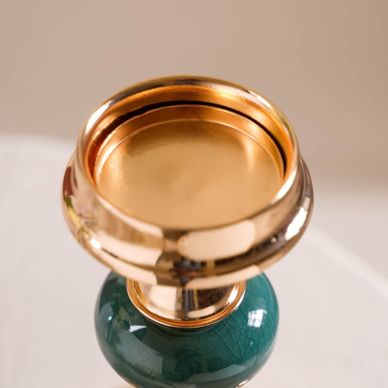 Emerald Decorative Candle Holder Set Of 2- Candle Holder, Decorative Candle Holders, Set of 2 Candle, Elegant Victorian Decor, Candle Holder Set