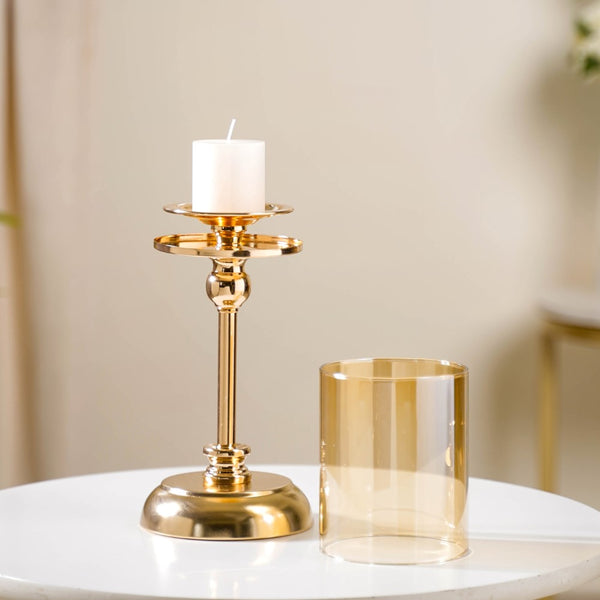 Hurricane Metal Candle Holder Stand Set Of 3
