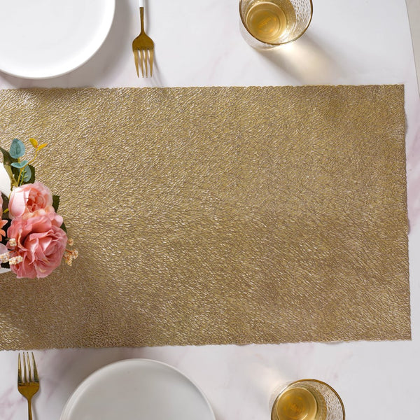 Mesh Table Runner Gold 58 x13 Inch