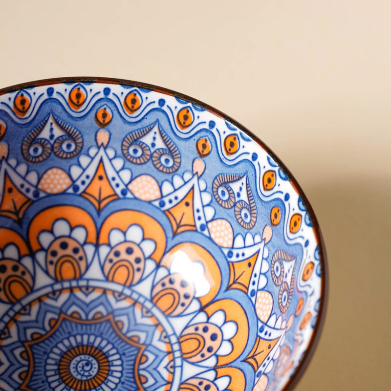 Bowls with Chopsticks Set of 6 - Bowl, ceramic bowl, snack bowls, curry bowl, popcorn bowls | Bowls for dining table & home decor