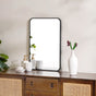 Dressing Table Mirror Black 23 x 16 Inches - Wall mirror for home decor | Living room, bathroom & bedroom decoration ideas