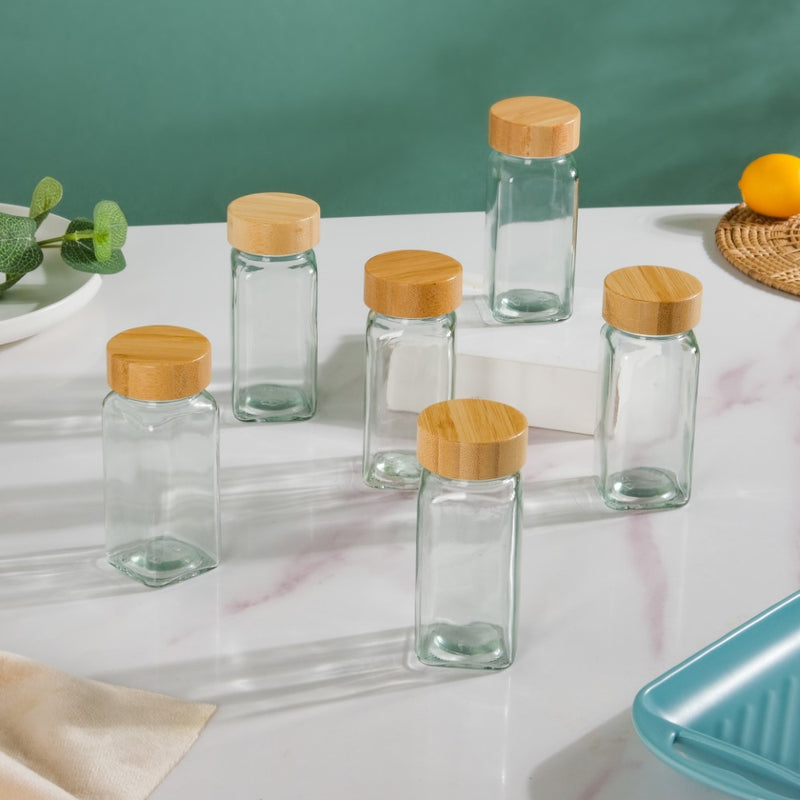 Seasoning Jars With Lid Set Of 6 100ml - Jar