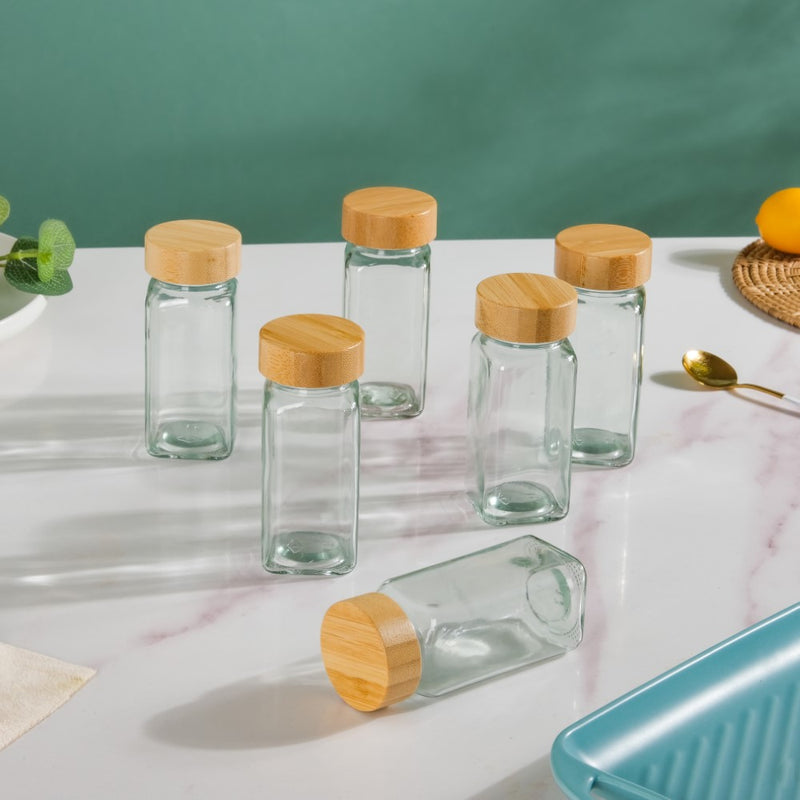 Seasoning Jars With Lid Set Of 6 100ml - Jar