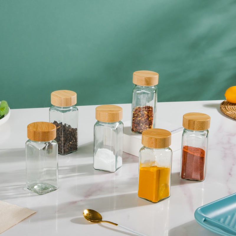 Seasoning Jars With Lid Set Of 6 100ml - Jar
