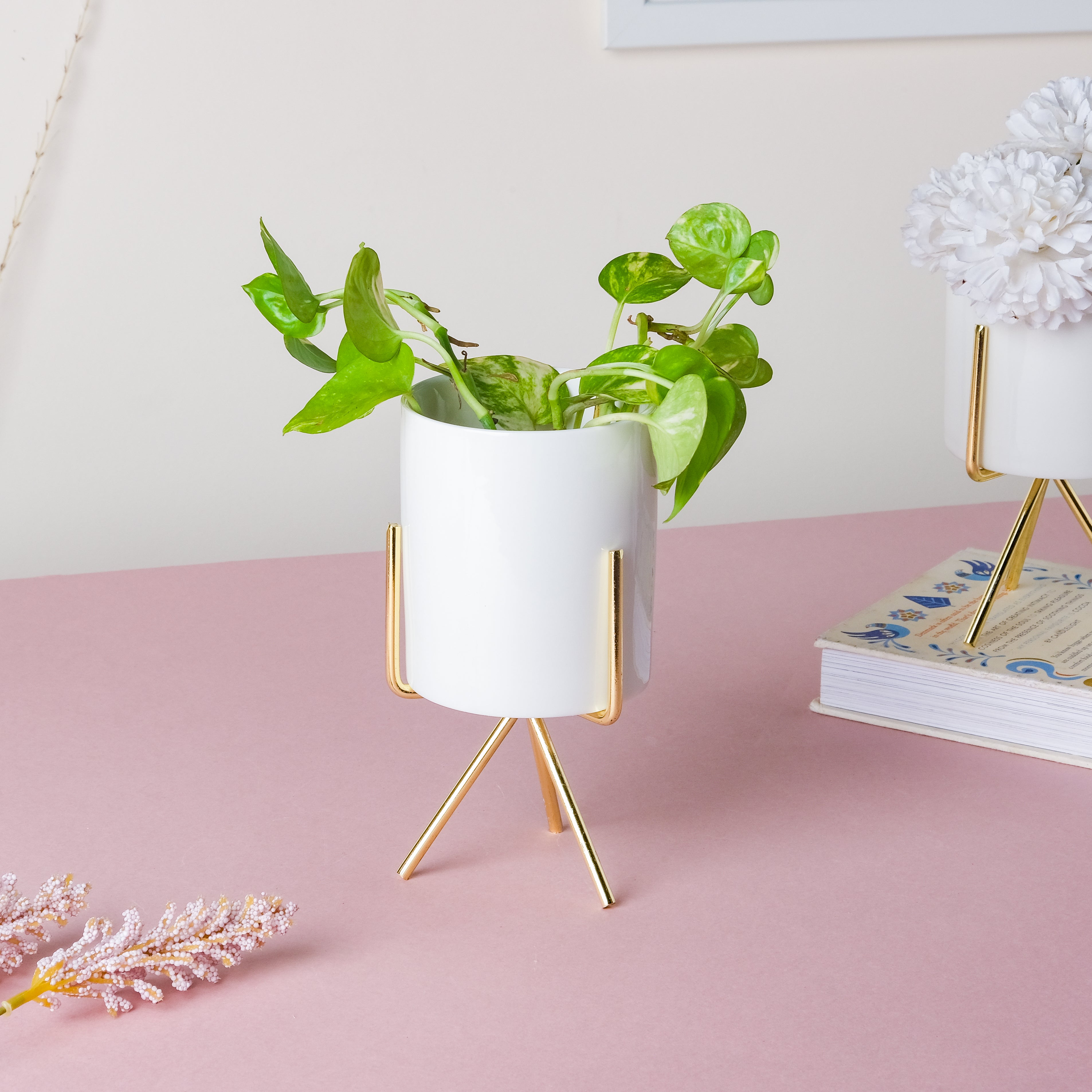 Ceramic Plant Pot Stand Large Nestasia