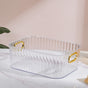 Ribbed Storage Organiser Transparent 11 Inch - Basket | Organizer
