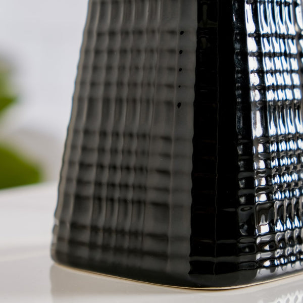 Geometric Ceramic Pump Dispenser Black 7 Inch