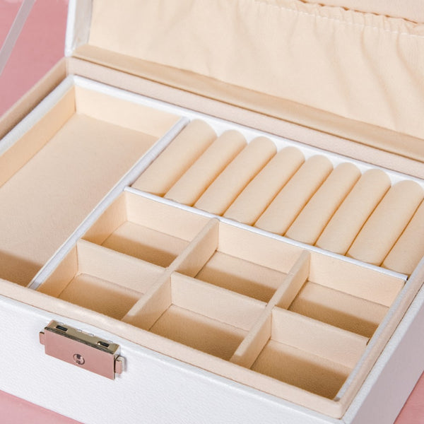 Portable Jewellery Organiser White