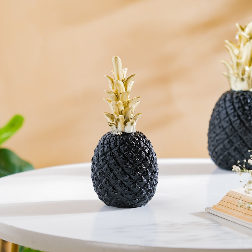 Crystal Pineapple Figurine Home Plant Decoration Holiday Party Office  Decoration Craft Gift (Yellow)