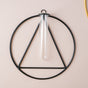 Hanging Glass Planter - Triangle - Flower vase for wall decoration/wall design | Living room decoration ideas