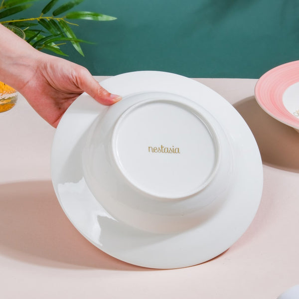 Pastel Pink Pasta Plate 500 ml Set Of 2
